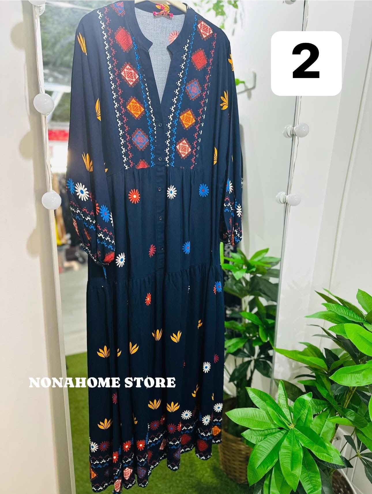 Printed Wide Summer Dress