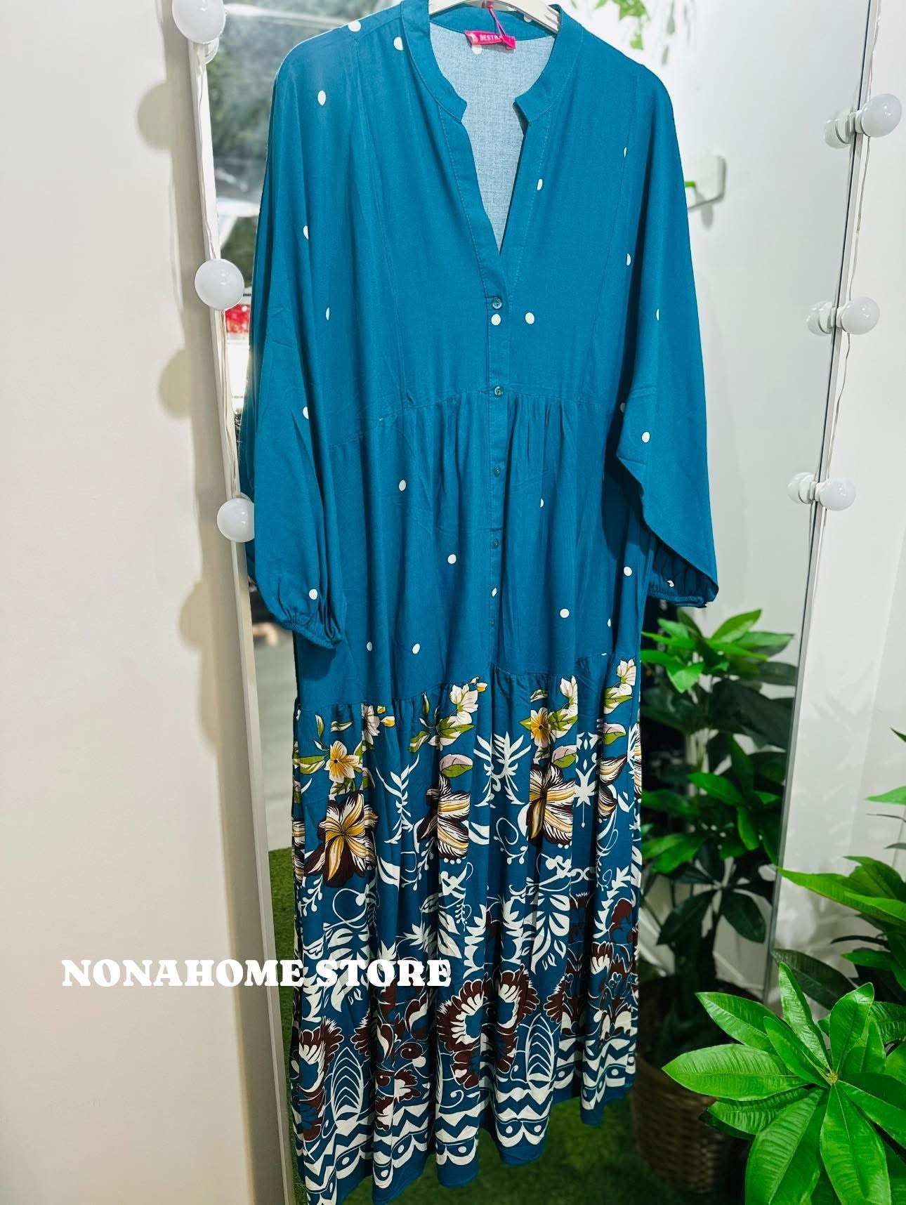 Printed Wide Summer Dress