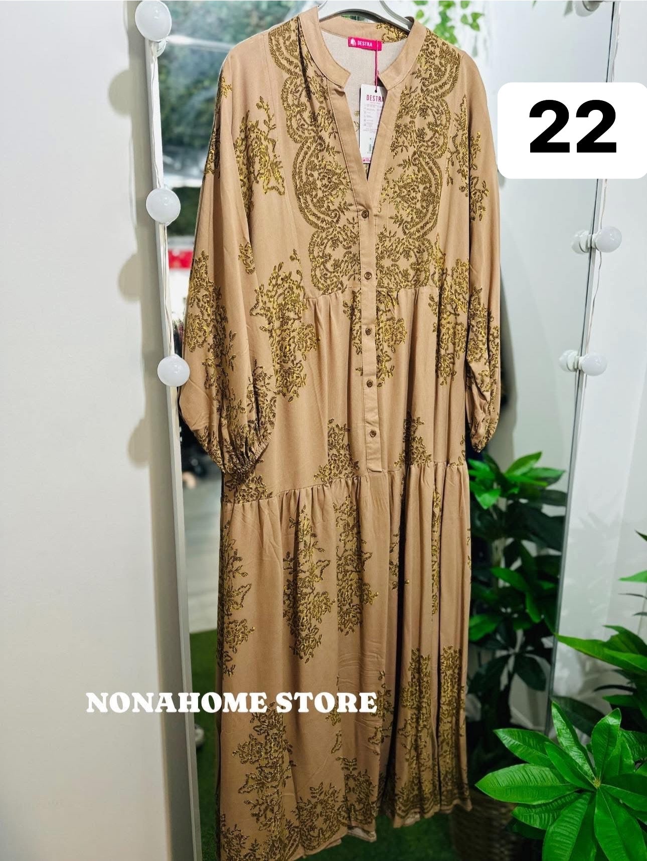 Printed Wide Summer Dress