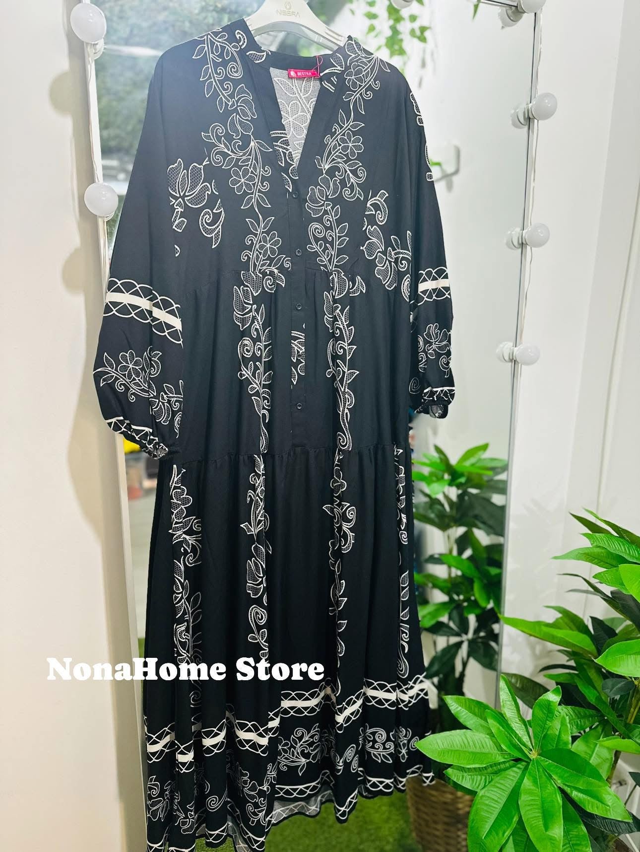 Printed Wide Summer Dress