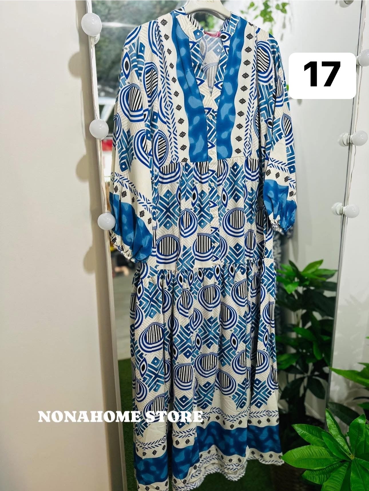 Printed Wide Summer Dress