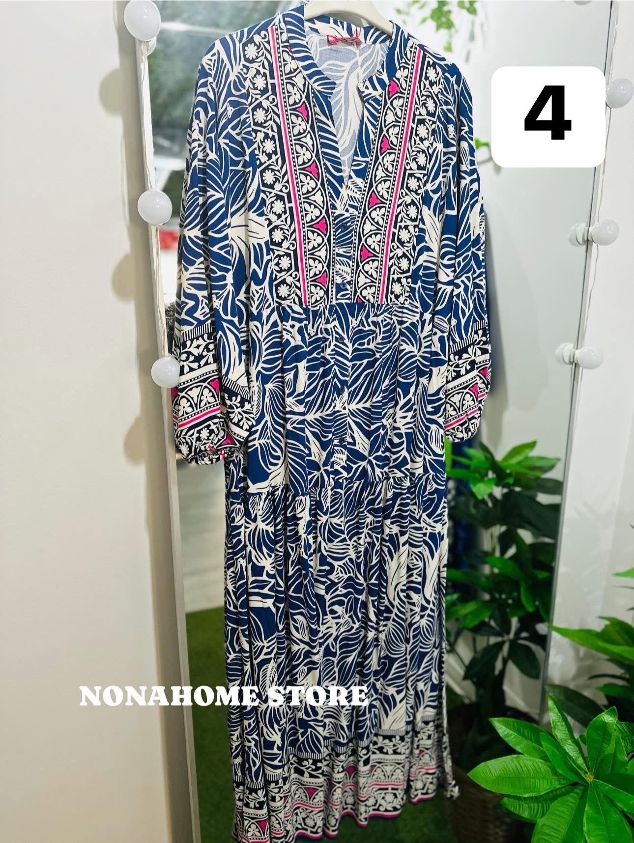 Printed Wide Summer Dress