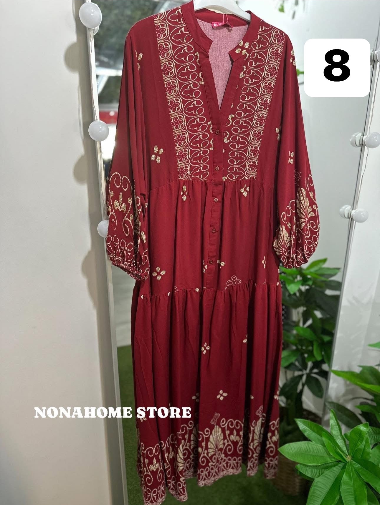 Printed Wide Summer Dress
