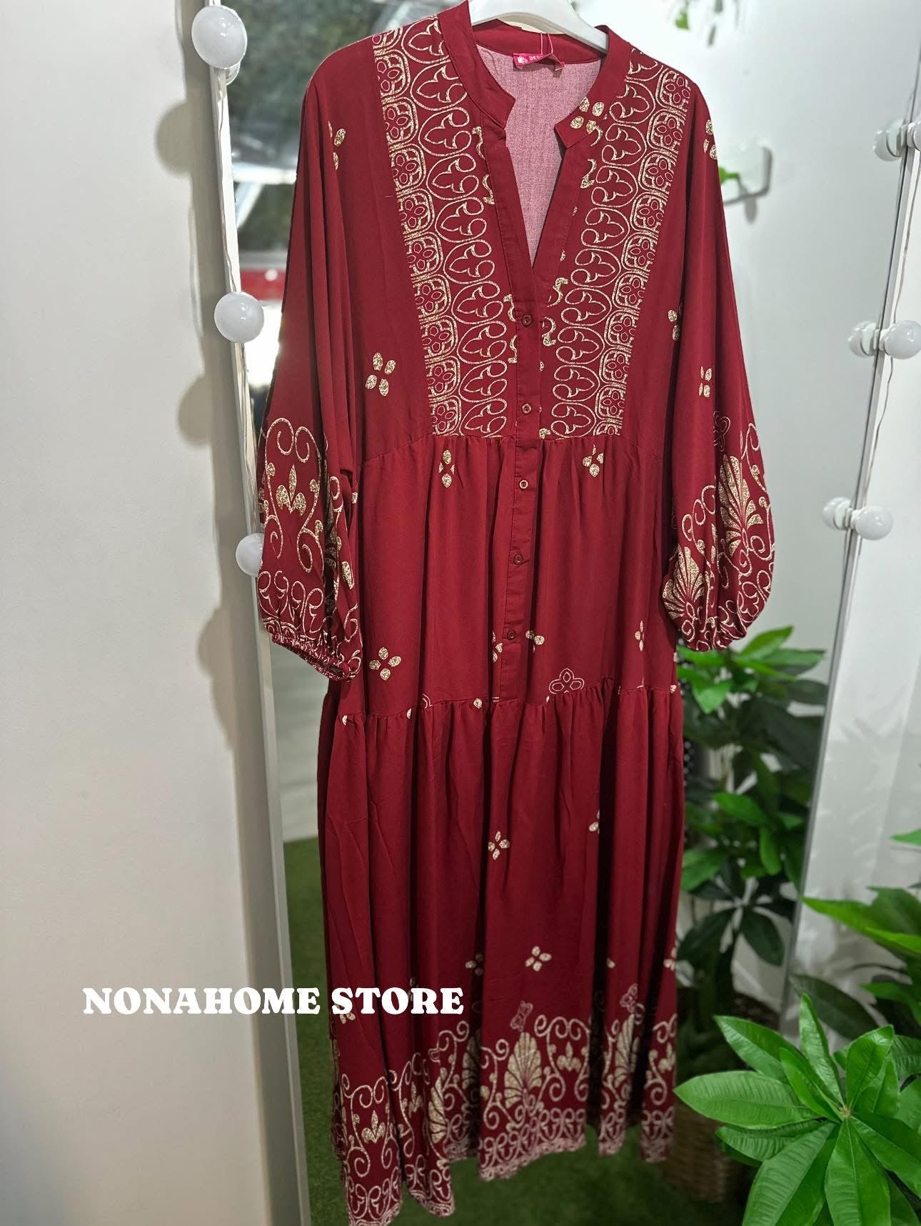 Printed Wide Summer Dress