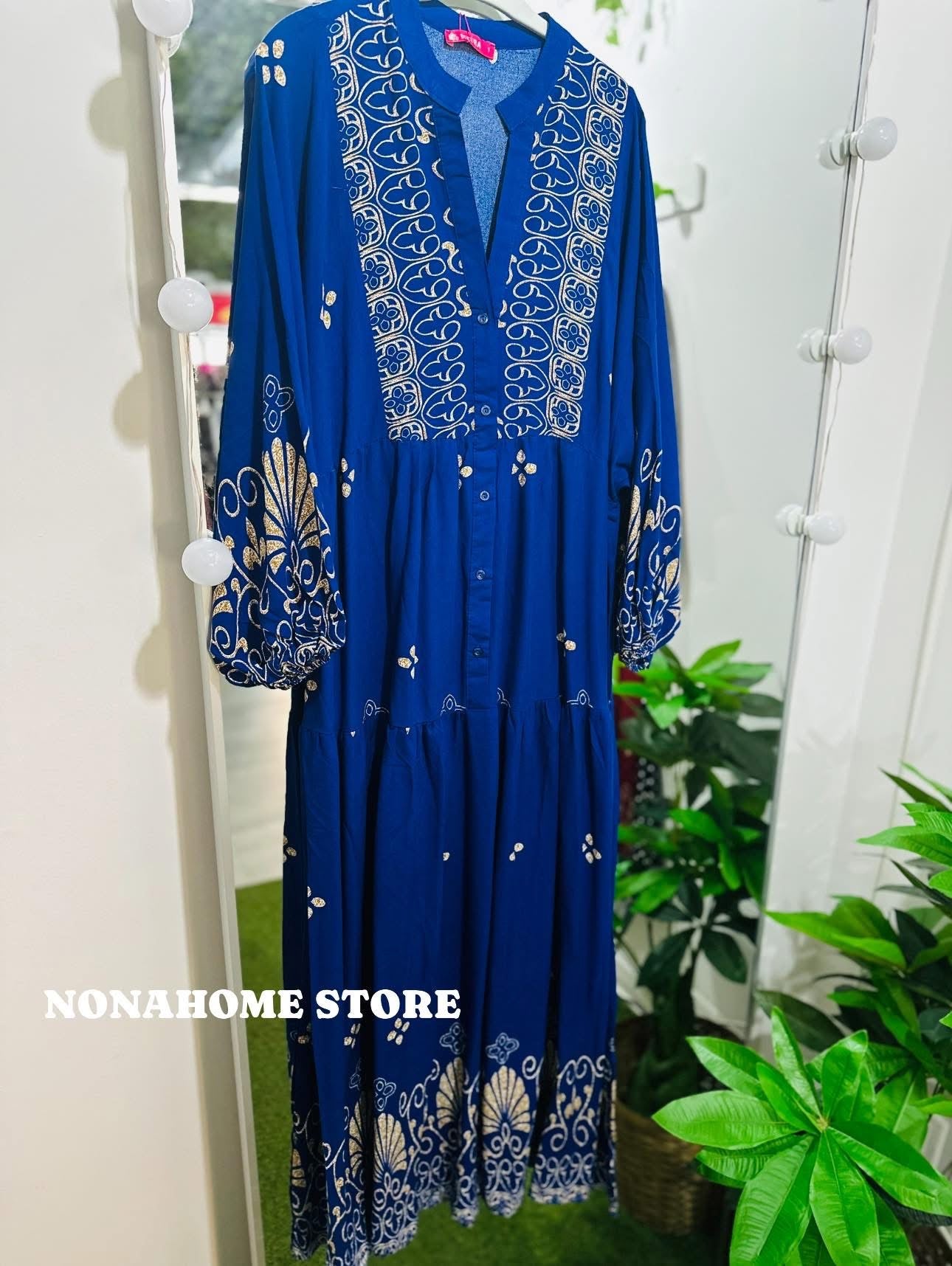 Printed Wide Summer Dress