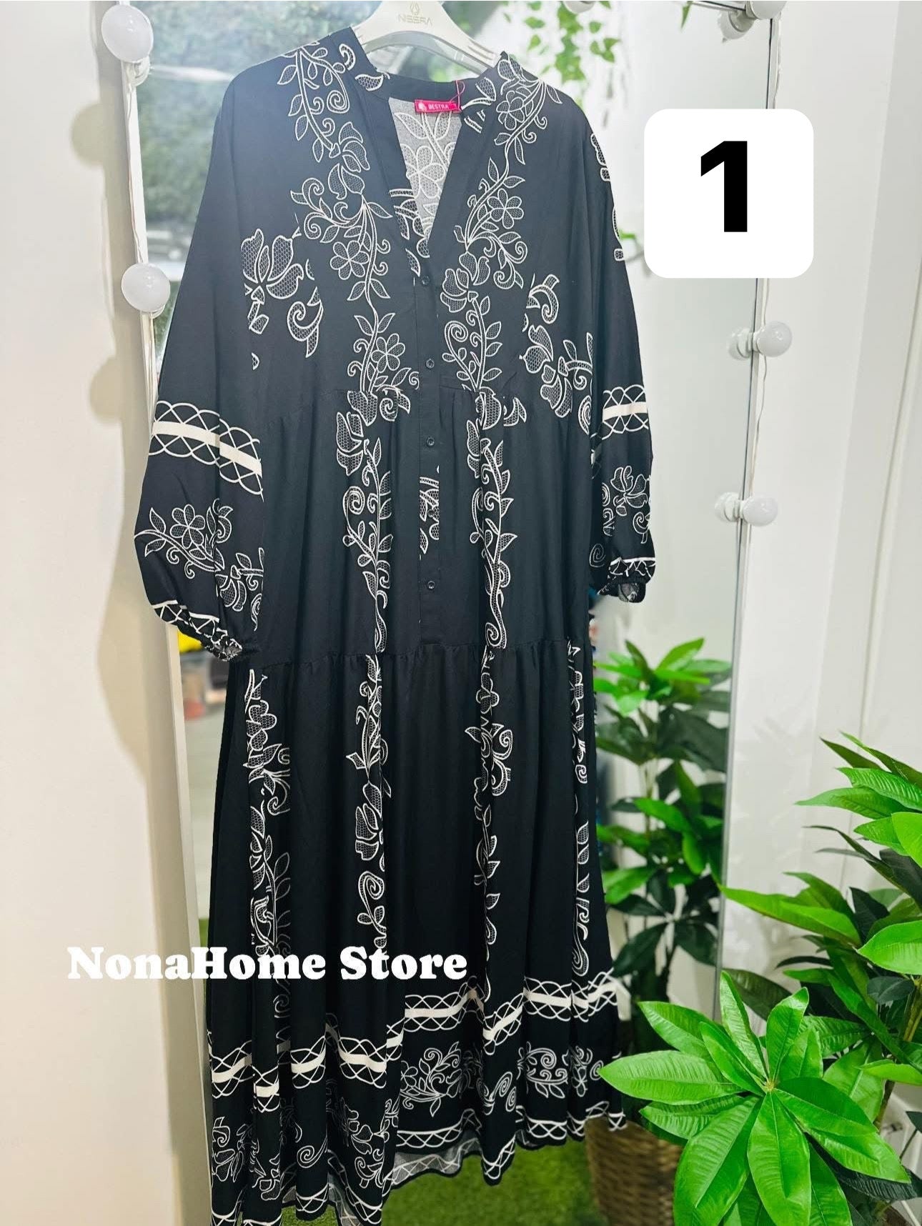 Printed Wide Summer Dress