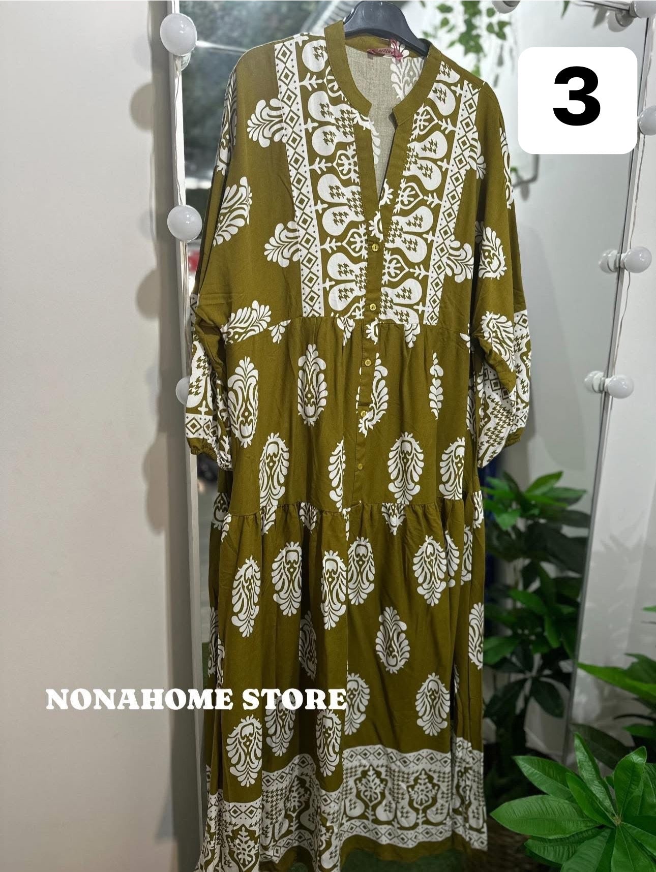 Printed Wide Summer Dress