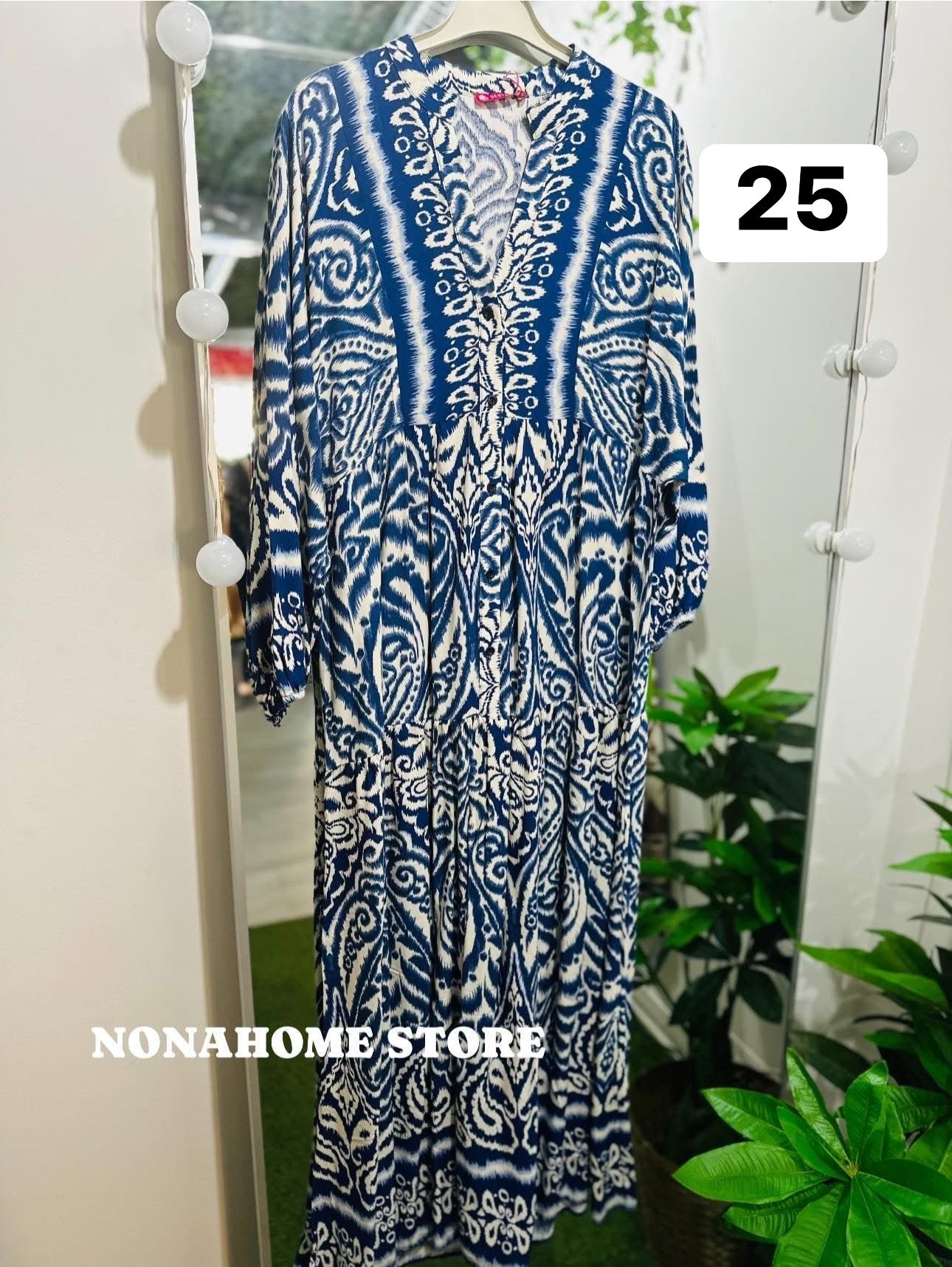 Printed Wide Summer Dress