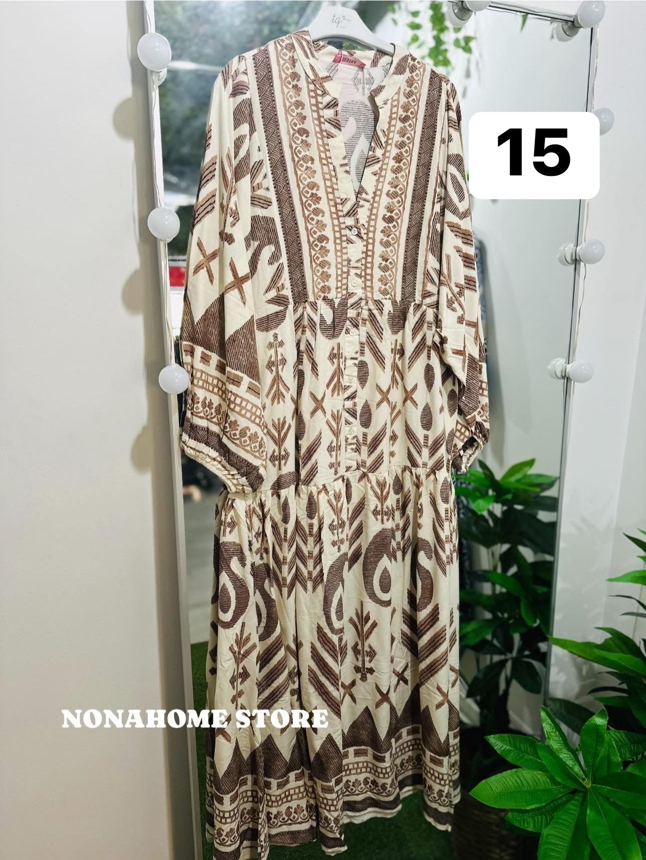Printed Wide Summer Dress