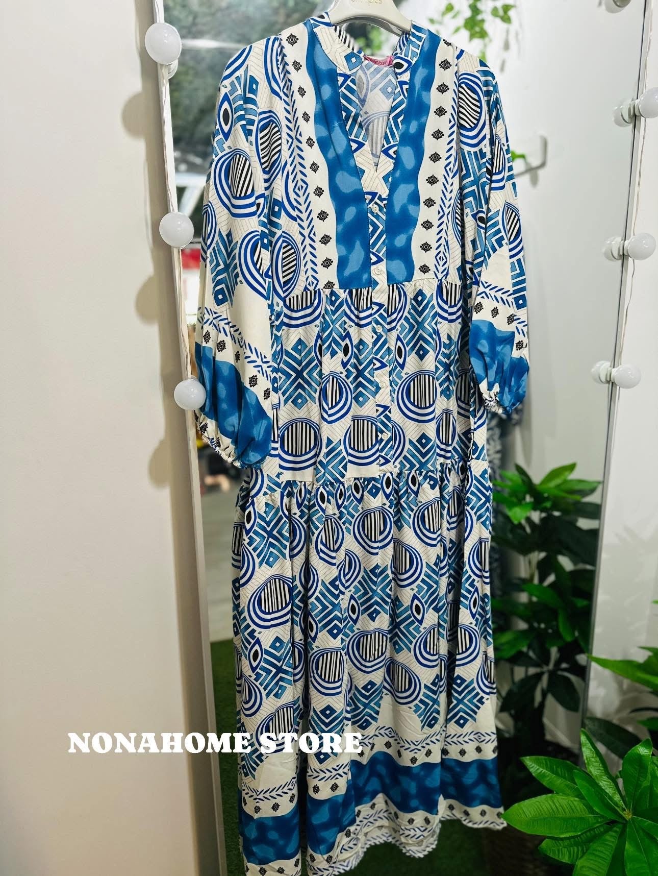 Printed Wide Summer Dress