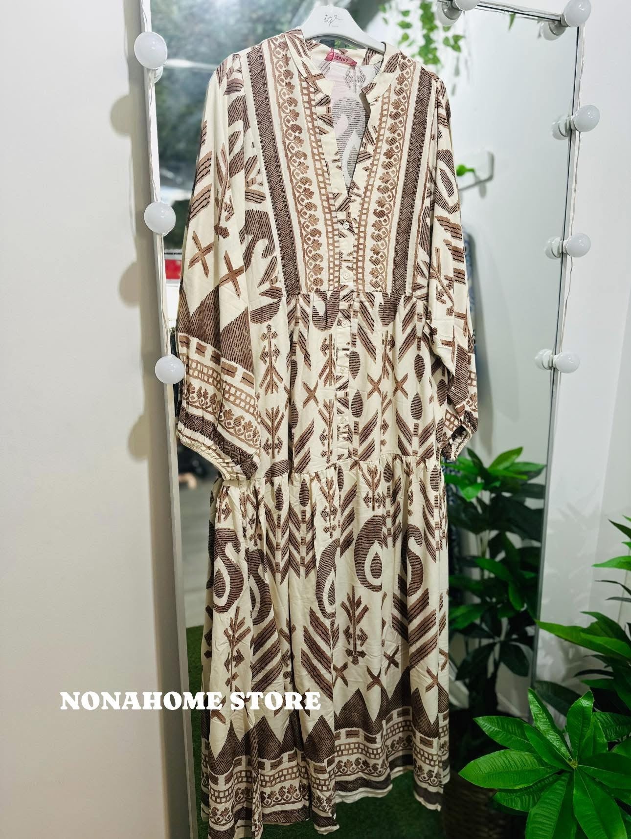 Printed Wide Summer Dress