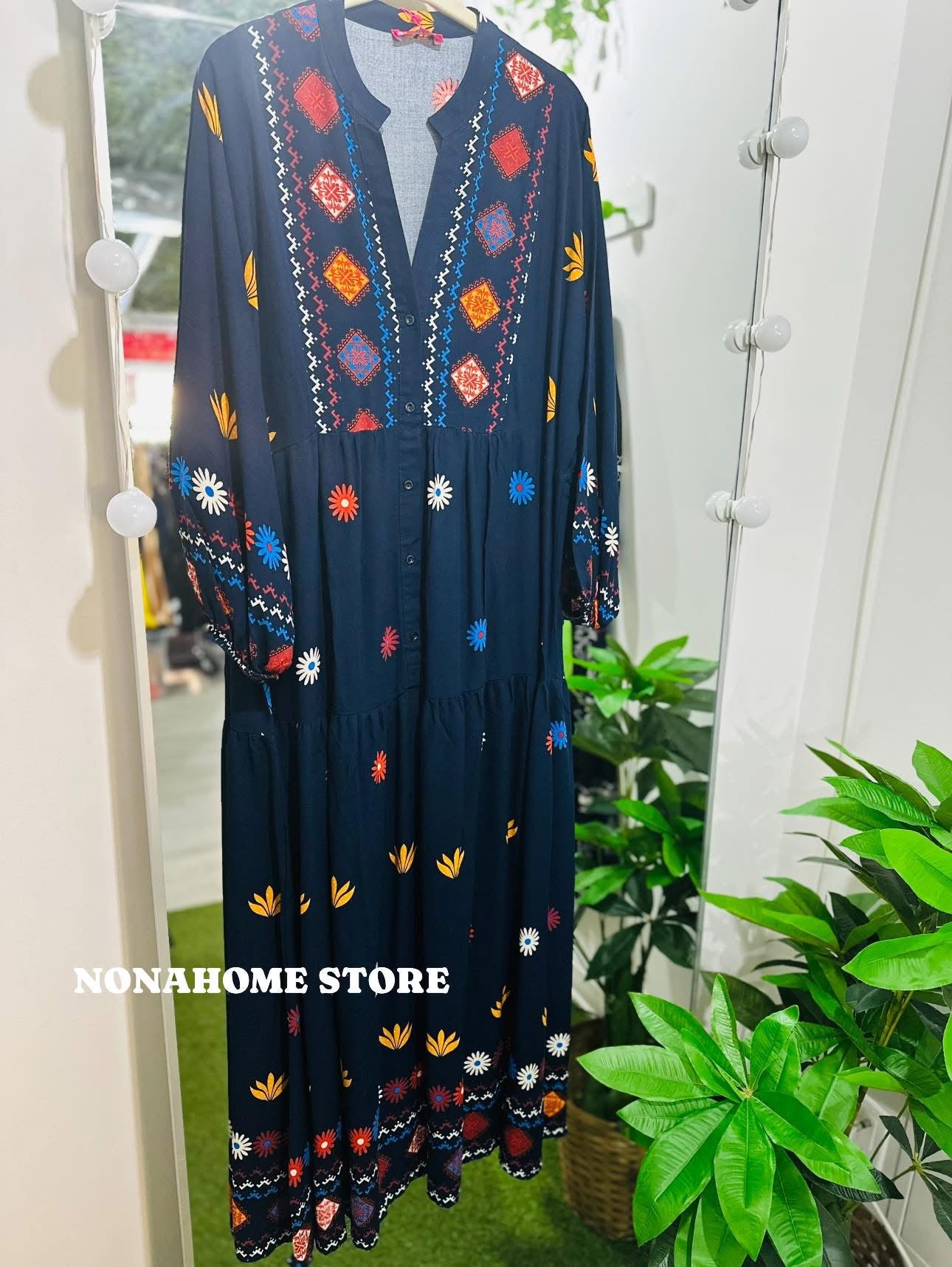 Printed Wide Summer Dress