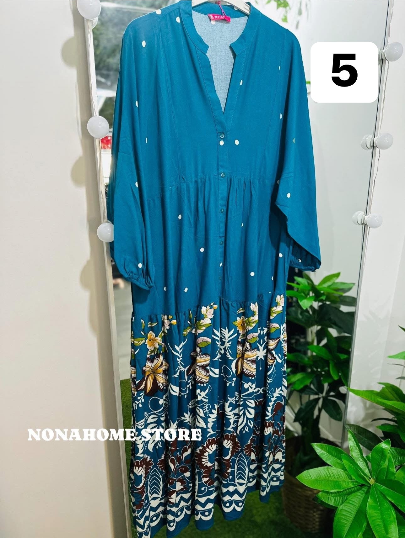 Printed Wide Summer Dress