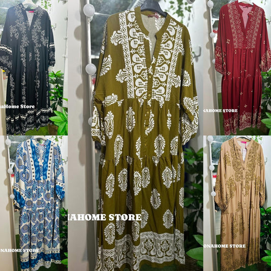 Printed Wide Summer Dress