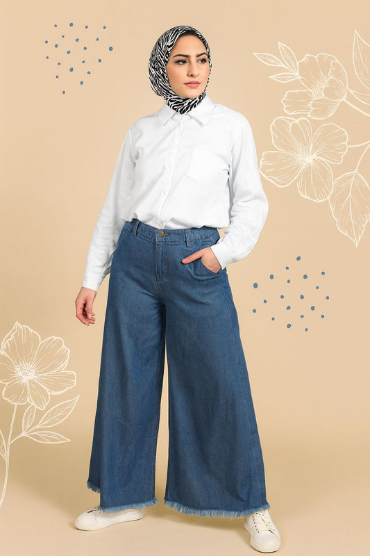 Wide Leg Casual Pants - Celina