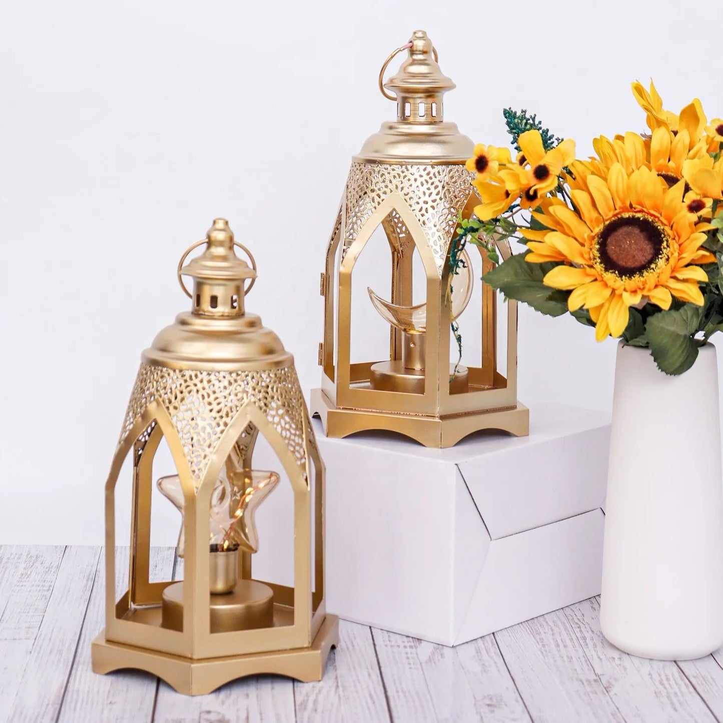 Lantern Gold With Led