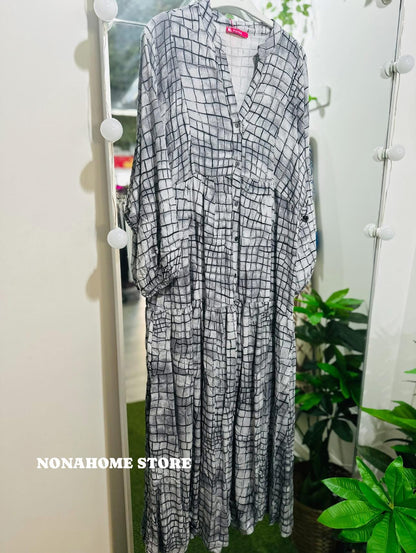 Printed Wide Summer Dress