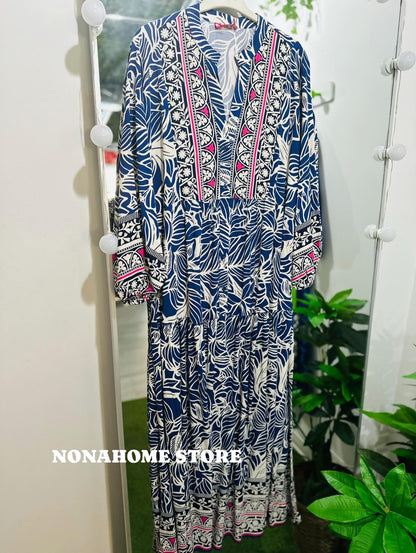 Printed Wide Summer Dress