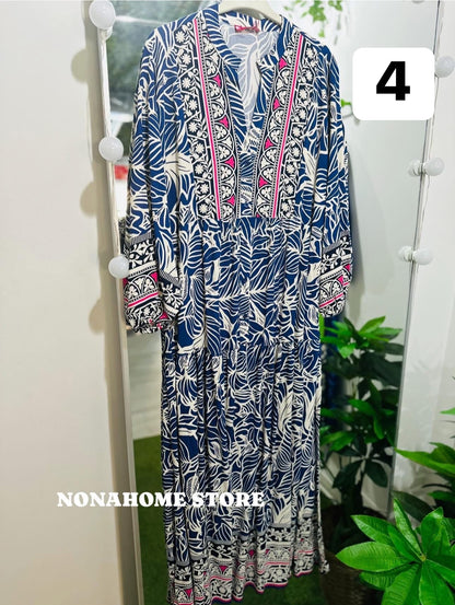 Printed Wide Summer Dress