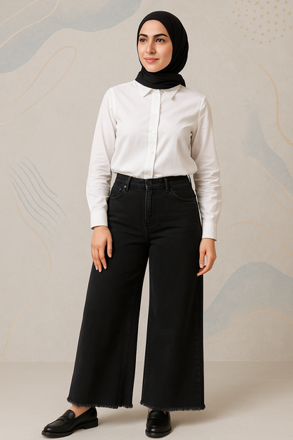 Wide Leg Casual Pants - Celina
