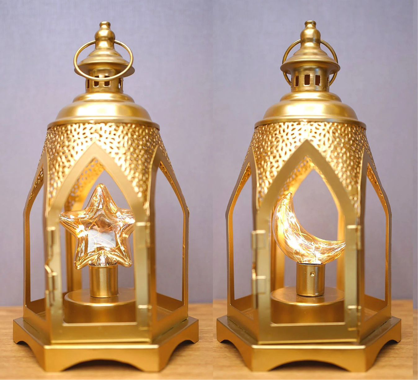 Lantern Gold With Led
