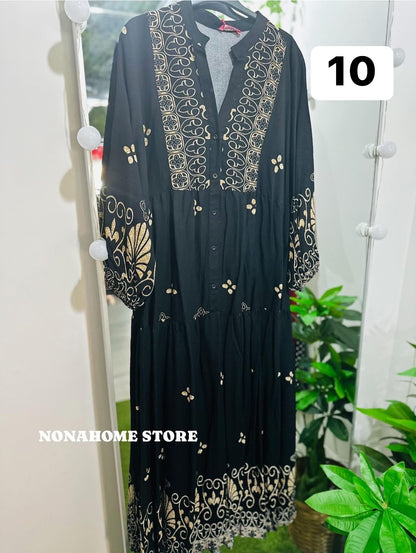Printed Wide Summer Dress