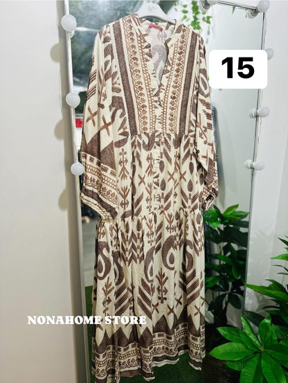 Printed Wide Summer Dress