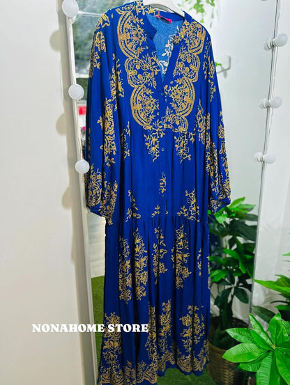 Printed Wide Summer Dress