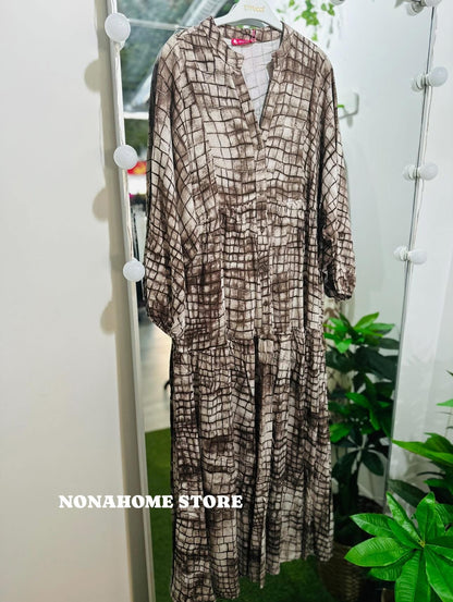 Printed Wide Summer Dress