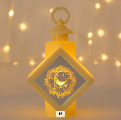 Illuminated Ramadan Lantern Diamond Shape