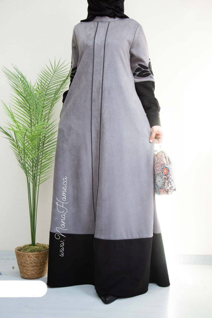 Suede Abaya