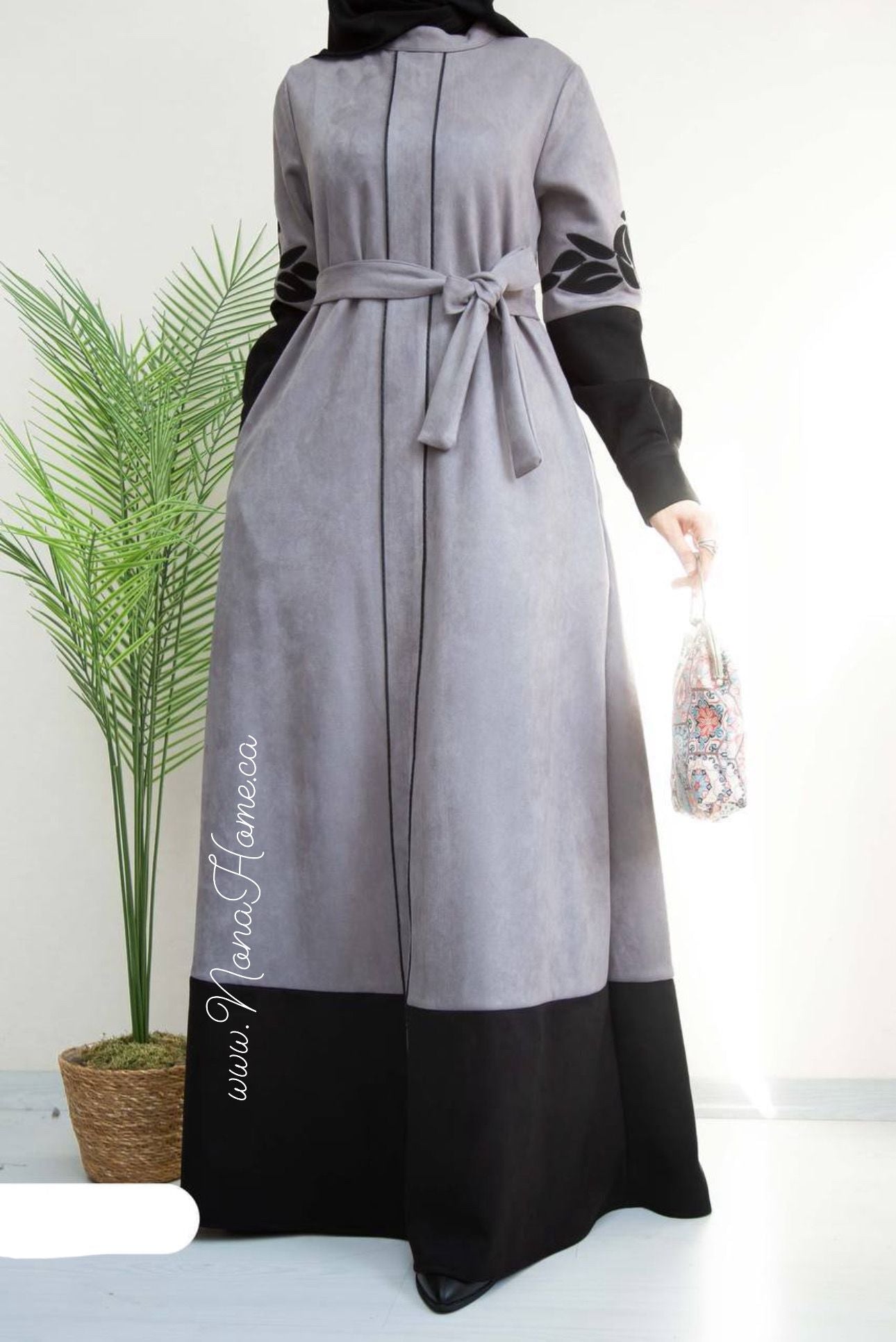 Suede Abaya