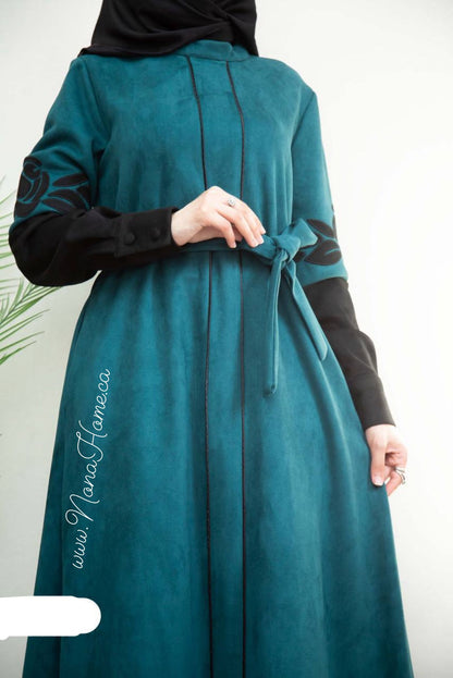 Suede Abaya