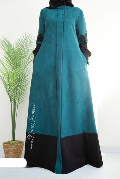 Suede Abaya