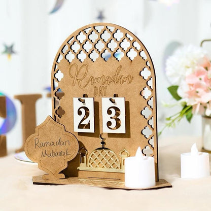 Ramadan wood calendar