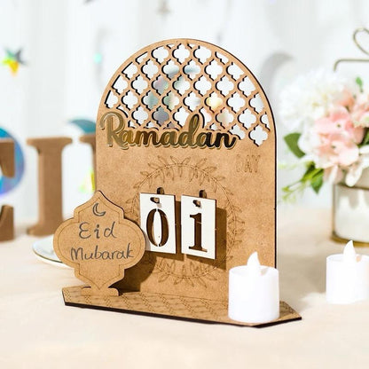 Ramadan wood calendar