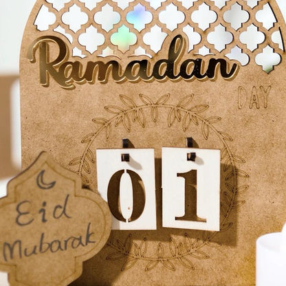 Ramadan wood calendar