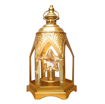 Lantern Gold With Led 2