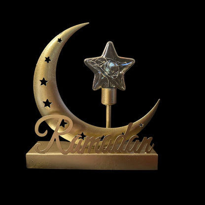 Table Ramadan Decoration Crescent with LED