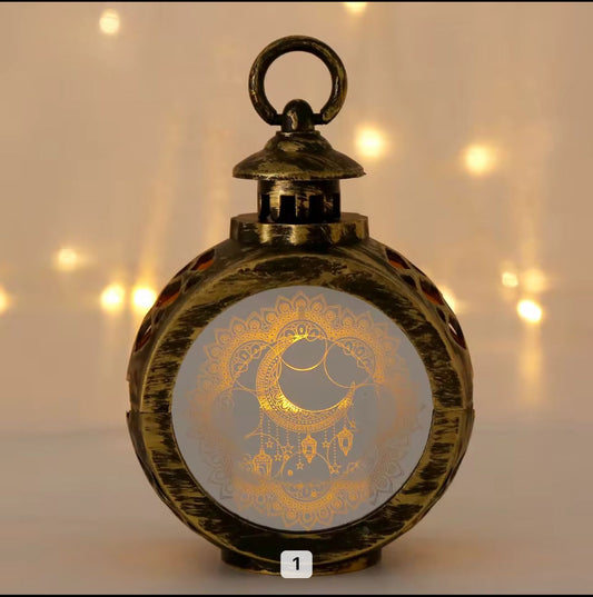 Illuminated Ramadan Lantern Circle Shape