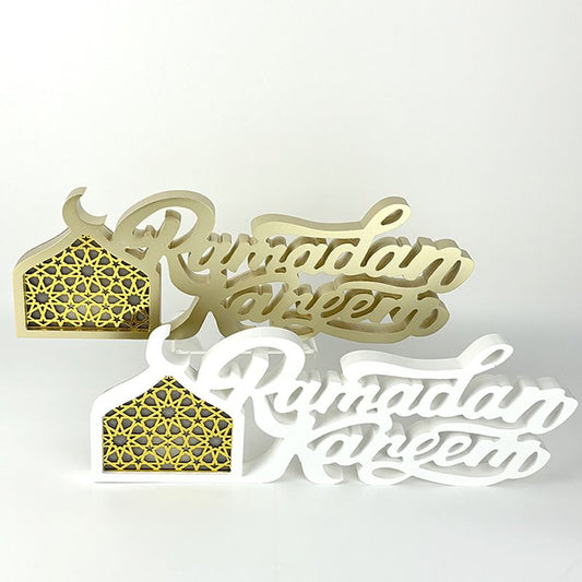 Ramadan Kareem Home Decoration Wood Letters