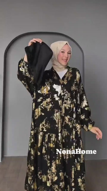 Oversize Shiny Dress