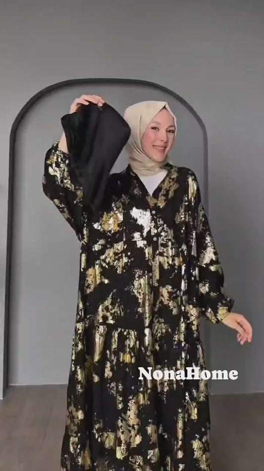 Oversize Shiny Dress