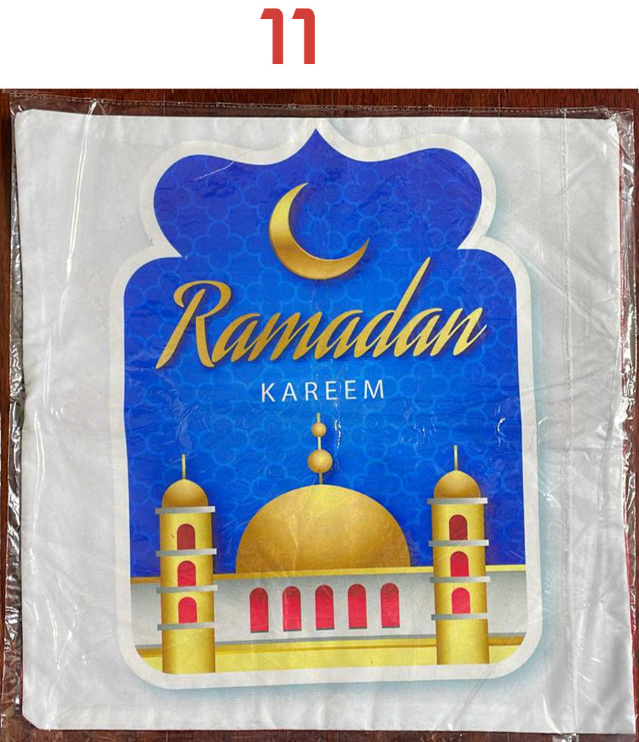 Cushion Covers Ramadan - Amaranth Fabric Back