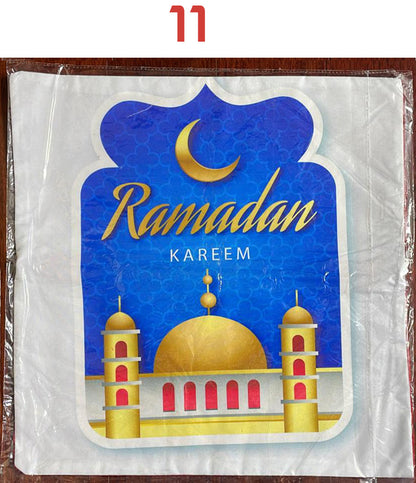 Cushion Covers Ramadan - Amaranth Fabric Back