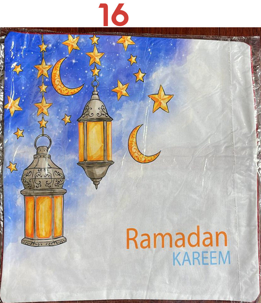 Cushion Covers Ramadan - Amaranth Fabric Back