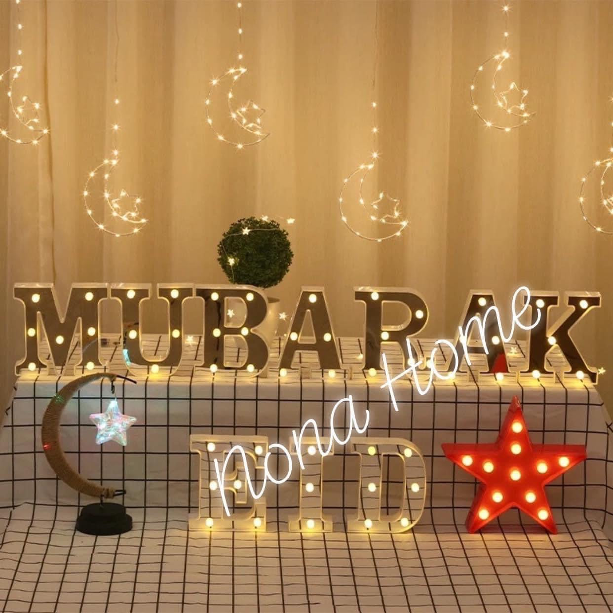 EID Mubarak - Alphabet letters led light