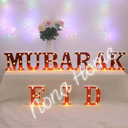 EID Mubarak - Alphabet letters led light