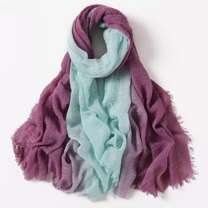 Crinkle cotton scarves